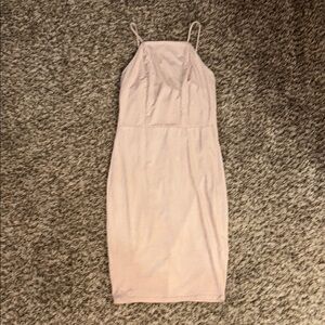 Elegant Blush Pink Slip Dress